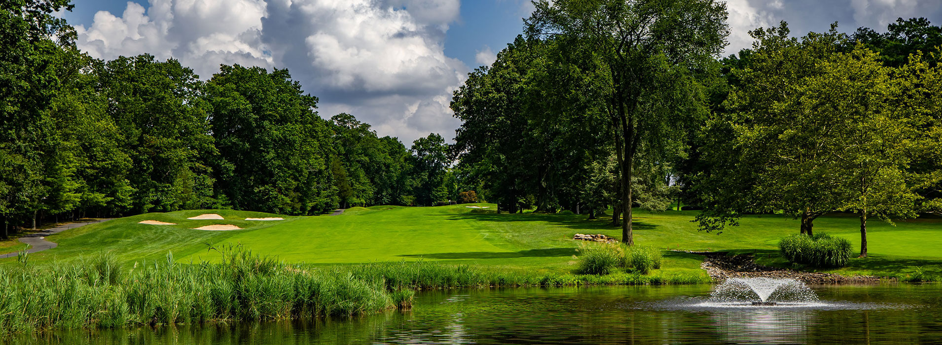 golf course and lake